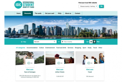 ISIC și Kiwi.com devin parteneri pentru a oferi studenților reduceri pentru călătorii